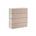 Кирпич облицовочный клинкер серый "Стокгольм" гладкий 250*85*65мм стандартная стенка М300кг/см2 щелевой ЛСР Клинкер фасадный