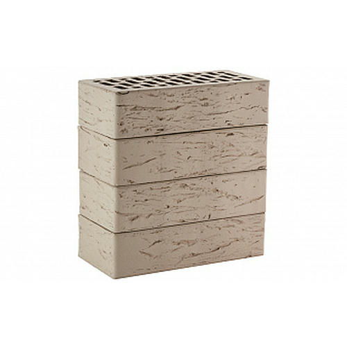 Кирпич облицовочный ЛСР серый рустик, 250*120*65 мм