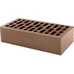 Кирпич облицовочный шоколад гладкий 250*120*65мм стандартная стенка М150кг/см2 щелевой КС-Керамик