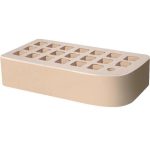 Кирпич облицовочный фасонный КФ-2 слоновая кость гладкий 250*120*65мм утолщенная стенка 20мм М300кг/см2 щелевой Железногорск