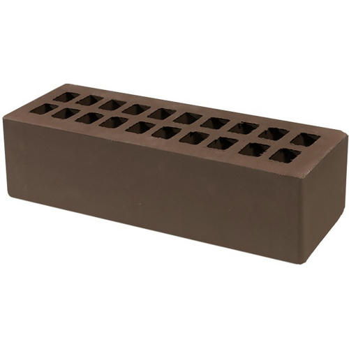 Кирпич облицовочный корица гладкий 250*85*65мм утолщенная стенка 20мм М250кг/см2 щелевой Тербунский Гончар