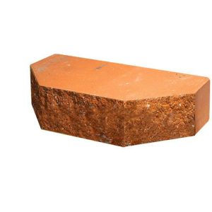 Кирпич облицовочный трапеция Т-2 персик скол классический 250*100*65мм М250кг/см2 полнотелый Судогодский