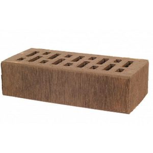 Кирпич облицовочный пустотелый Lode Asais Brunis шероховатый, 250*120*65 мм