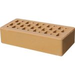 Кирпич облицовочный соломенный гладкий 250*120*65мм утолщенная стенка 20мм М150кг/см2 щелевой Terex