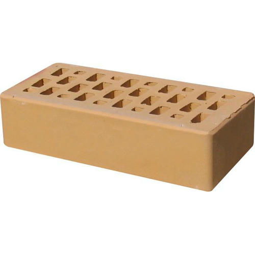 Кирпич облицовочный соломенный гладкий 250*120*65мм утолщенная стенка 20мм М150кг/см2 щелевой Terex