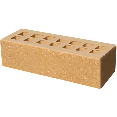 Кирпич облицовочный соломенный пена 250*85*65мм утолщенная стенка 20мм М200кг/см2 щелевой Железногорск