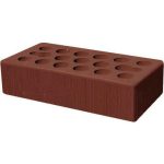 Кирпич облицовочный бордо темный бархат 250*120*65мм стандартная стенка 18-20мм М150кг/см2 щелевой Керма