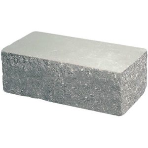 Кирпич облицовочный угловой серый скол классический 225*100*88мм М250кг/см2 полнотелый Судогодский