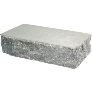 Кирпич облицовочный угловой серый скол скала 225*90*65мм М250кг/см2 полнотелый Судогодский