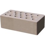 Кирпич облицовочный серебро гладкий 250*120*88мм стандартная стенка М150кг/см2 щелевой Керма