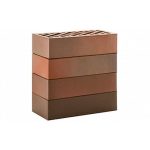 Кирпич облицовочный ЛСР красный флэшинг гладкий М175, 250*120*65 мм