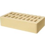 Кирпич облицовочный светлый гладкий 250*120*65мм утолщенная стенка 20мм М150кг/см2 щелевой Навля