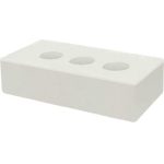 Кирпич облицовочный белый гладкий 250*120*65мм М300кг/см2 полнотелый с тех.пустотами Железногорск