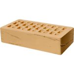 Кирпич облицовочный соломенный руст 250*120*65мм утолщенная стенка 20мм М175кг/см2 щелевой Голицыно