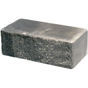 Кирпич облицовочный ложок черный скол скала 250*90*88мм М250кг/см2 полнотелый Судогодский