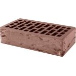 Кирпич облицовочный гляссе кора дерева 250*120*65мм стандартная стенка М150кг/см2 щелевой КС-Керамик