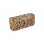 Кирпич облицовочный с клеймом Тандем (Донские зори) Год, 215*102*65 мм