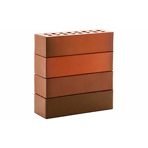 Кирпич облицовочный клинкер красный флэшинг "Ноттингем" гладкий 250*85*65мм стандартная стенка М300кг/см2 щелевой ЛСР Клинкер фасадный