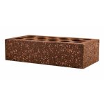 Кирпич облицовочный brown granite кора с орехом 250*120*65мм утолщенная стенка 20-22мм М200кг/см2 щелевой Керма Premium