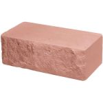 Кирпич облицовочный розовый рустированный 250*92*88мм М150кг/см2 полнотелый Силикатстрой