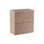 Кирпич облицовочный светло-серый тростник 250*120*65мм утолщенная стенка 20мм М175кг/см2 щелевой ЛСР Кирпич лицевой