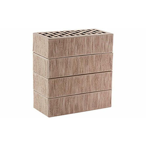 Кирпич облицовочный светло-серый тростник 250*120*65мм утолщенная стенка 20мм М175кг/см2 щелевой ЛСР Кирпич лицевой