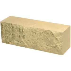 Кирпич облицовочный брусок соломенный скол скала 250*50*88мм М250кг/см2 полнотелый Судогодский