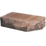 Кирпич облицовочный фигурный Ф-1 терракотовый скол скала 225*90*65мм М250кг/см2 полнотелый Судогодский