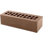 Кирпич облицовочный шоколад гладкий 250*85*65мм утолщенная стенка 20мм М150кг/см2 щелевой КС-Керамик