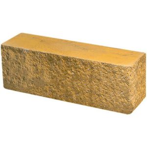 Кирпич облицовочный брусок угловой желтый скол классический 225*60*88мм М250кг/см2 полнотелый Судогодский