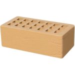 Кирпич облицовочный соломенный дерево 250*120*88мм утолщенная стенка 20мм М200кг/см2 щелевой Железногорск