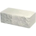 Кирпич облицовочный ложок белый скол скала 250*90*88мм М250кг/см2 полнотелый Судогодский