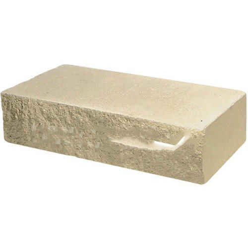 Кирпич облицовочный ложок слоновая кость скол классический 250*100*65мм М250кг/см2 полнотелый Судогодский