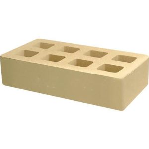 Кирпич облицовочный соломенный гладкий 250*120*65мм стандартная стенка М250кг/см2 щелевой Судогодский