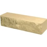 Кирпич облицовочный брусок соломенный скол скала 250*50*65мм М250кг/см2 полнотелый Судогодский