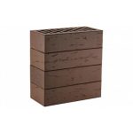 Кирпич облицовочный ЛСР темно-коричневый рустик, утолщенные стенки, М175, 250*120*65 мм