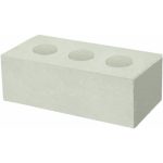 Кирпич облицовочный белый гладкий 250*120*88мм М150кг/см2 полнотелый с тех.пустотами Бор