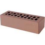 Кирпич облицовочный гляссе гладкий 250*85*65мм утолщенная стенка 20мм М150кг/см2 щелевой КС-Керамик