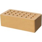 Кирпич облицовочный соломенный гладкий 250*120*88мм утолщенная стенка 20мм М200кг/см2 щелевой Железногорск