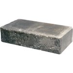 Кирпич облицовочный ложок черный скол скала 250*90*65мм М250кг/см2 полнотелый Судогодский