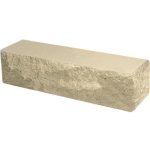 Кирпич облицовочный брусок угловой слоновая кость скол скала 225*50*65мм М250кг/см2 полнотелый Судогодский