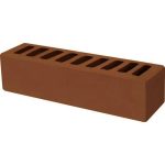 Кирпич облицовочный терракотовый гладкий 250*60*65мм стандартная стенка М150кг/см2 щелевой Голицыно