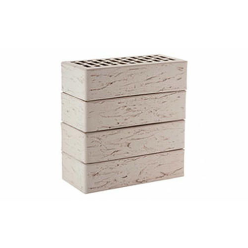 Кирпич облицовочный светло-серый рустик 250*120*65мм утолщенная стенка 20мм М175кг/см2 щелевой ЛСР Кирпич лицевой