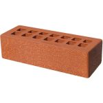 Кирпич облицовочный красный пена 250*85*65мм утолщенная стенка 20мм М150кг/см2 щелевой Железногорск