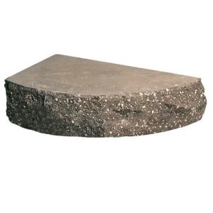 Кирпич облицовочный полукруг шоколад скол скала 200*90*65мм М250кг/см2 полнотелый Судогодский