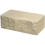 Кирпич облицовочный ложок слоновая кость скол скала 250*90*88мм М250кг/см2 полнотелый Судогодский