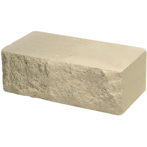 Кирпич облицовочный ложок слоновая кость скол скала 250*90*88мм М250кг/см2 полнотелый Судогодский