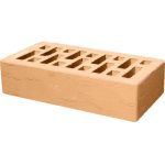 Кирпич облицовочный соломенный рустик 250*120*65мм утолщенная стенка 18-20мм М150кг/см2 щелевой Старый Оскол