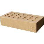 Кирпич облицовочный медовый дерево 250*120*65мм утолщенная стенка 20мм М200кг/см2 щелевой Железногорск