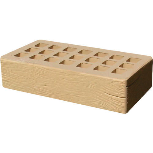 Кирпич облицовочный медовый дерево 250*120*65мм утолщенная стенка 20мм М200кг/см2 щелевой Железногорск